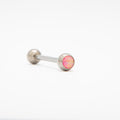 Barbell - Metalik kugla s rozim opalom 5 mm - Titan