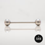 Barbell - Metalik kugla s ljubičastim opalom 5 mm - Titan