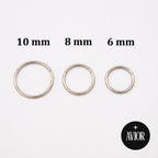 Ring - Metalik - 1.2 mm - promjer 8 mm - Titan