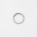 Ring - Metalik s crikonima - 0,8 mm - promjer 10 mm - Titan