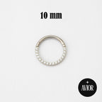 Ring - Metalik s crikonima - 0,8 mm - promjer 10 mm - Titan
