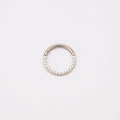 Ring - Metalik s crikonima - 0,8 mm - promjer 8 mm - Titan