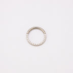 Ring - Metalik s crikonima - 0,8 mm - promjer 8 mm - Titan