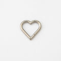 Ring - Srce metalik - 1.2 mm - promjer 8 mm - Titan