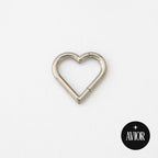 Ring - Srce metalik - 1.2 mm - promjer 8 mm - Titan