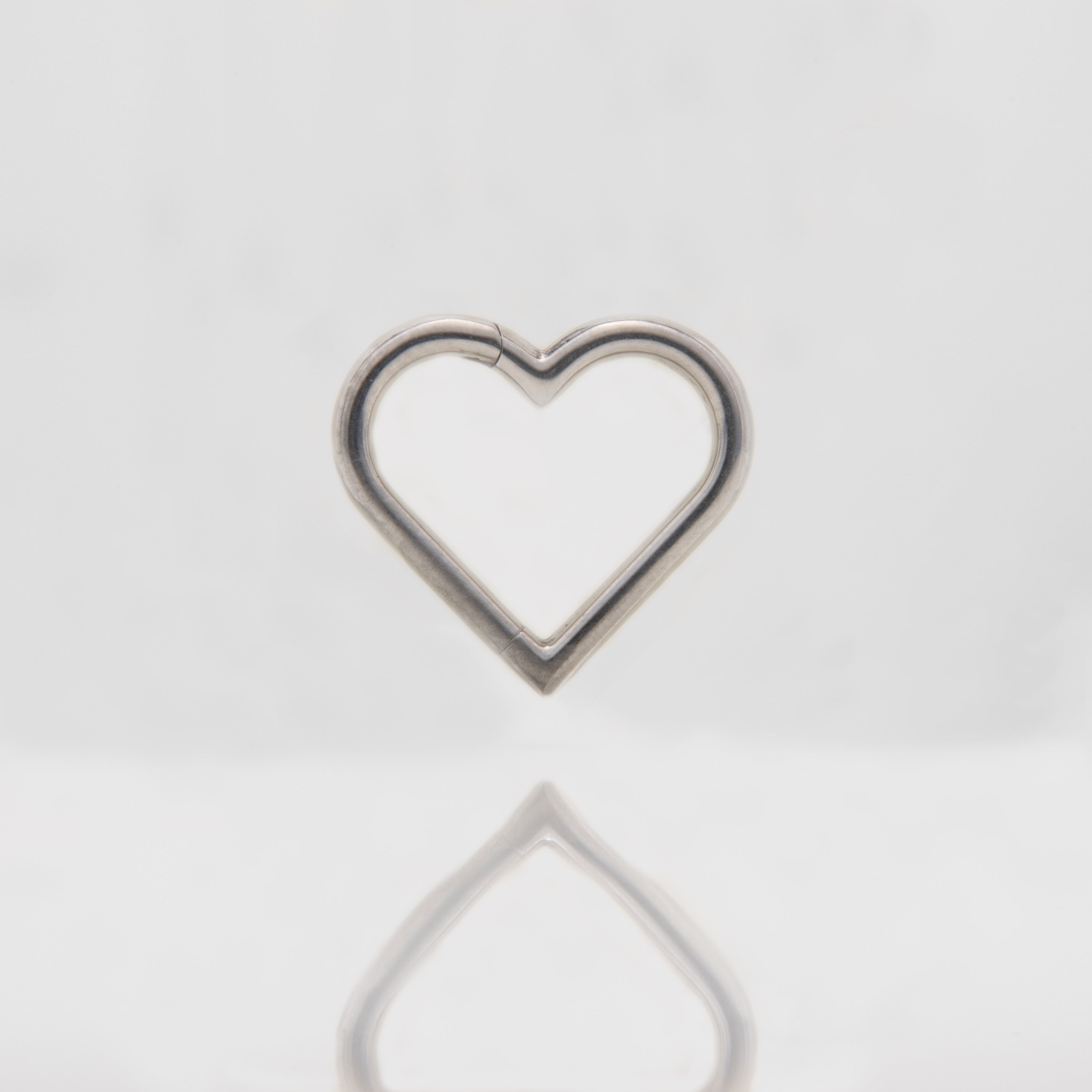 Ring - Srce metalik - 1.2 mm - promjer 10 mm - Titan