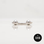 Potkova - S titan kuglicama promjera 3 mm - 1.2 mm - Titan