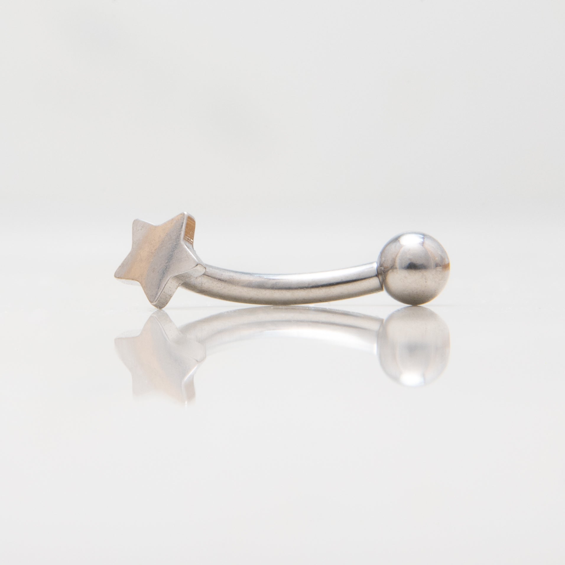 Banana - Zvjezdica i kuglica - 1.2 mm - Titan