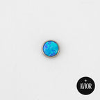 Dermal top -  Plavi opal - 4 mm Titan