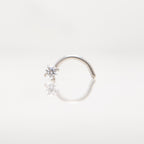 Nakit - Spirala s cirkonom - 2 mm, Titan